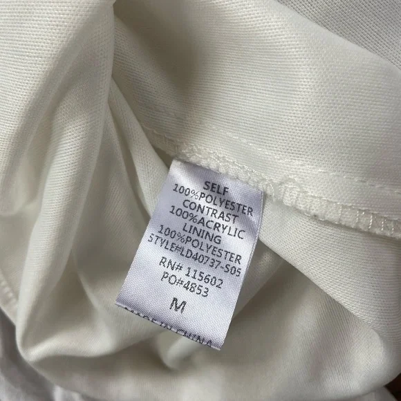 Mid Length Flowey White Dress with Lace - Picture 5 of 5